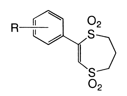 Dithiin series structure